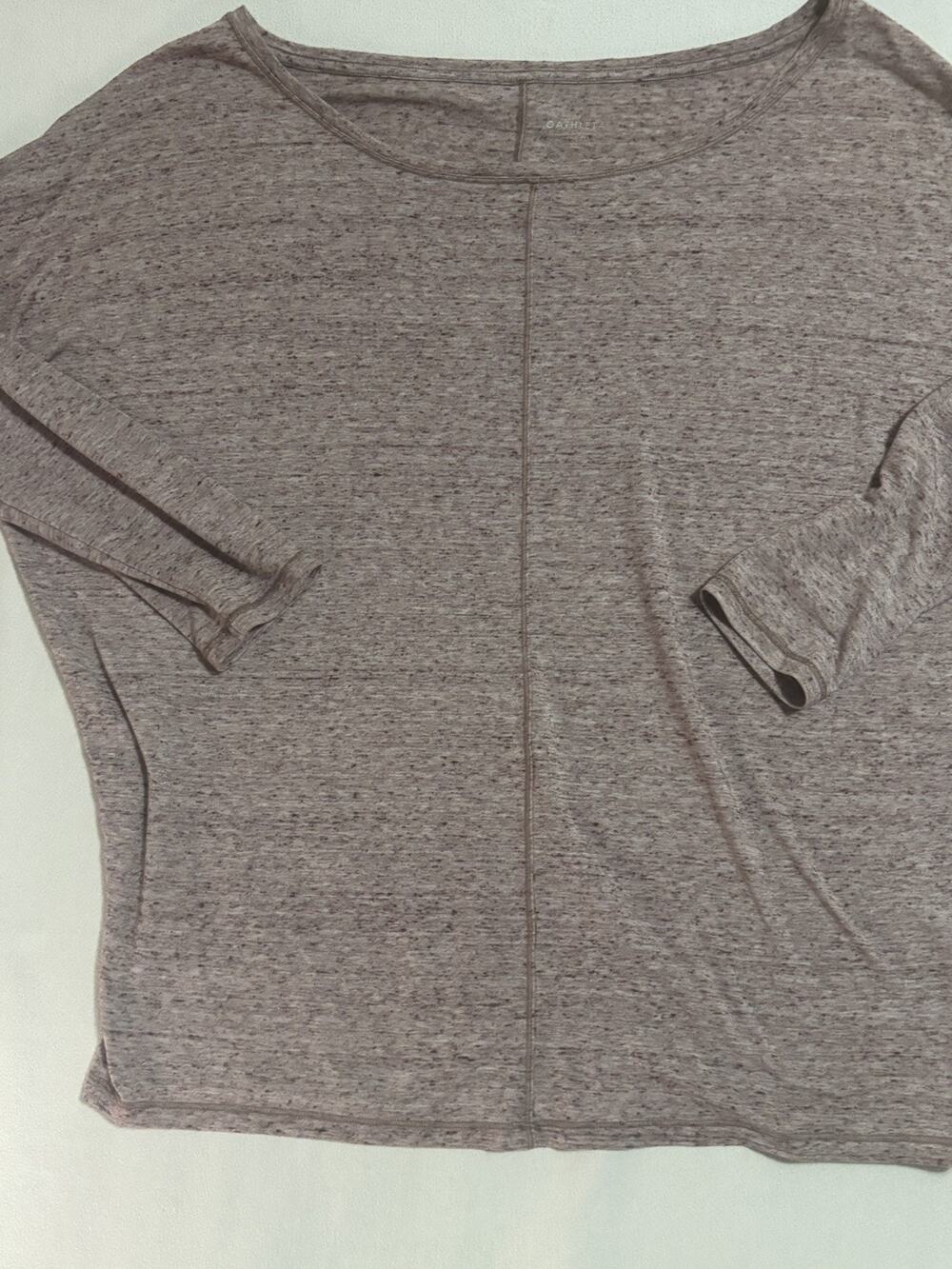 ATHLETA Flow Top Size XL Essence Spacedye Flora Mauve Oversized Flowy Comfort